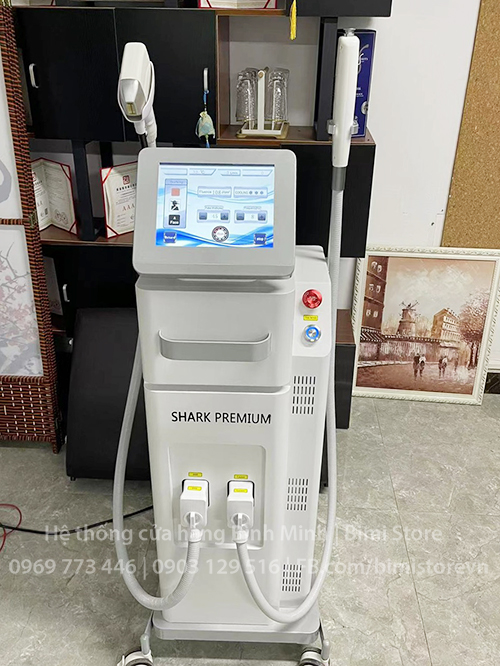hinh thuc te may triet long diode va ban laser 2 trong 1 shark premium